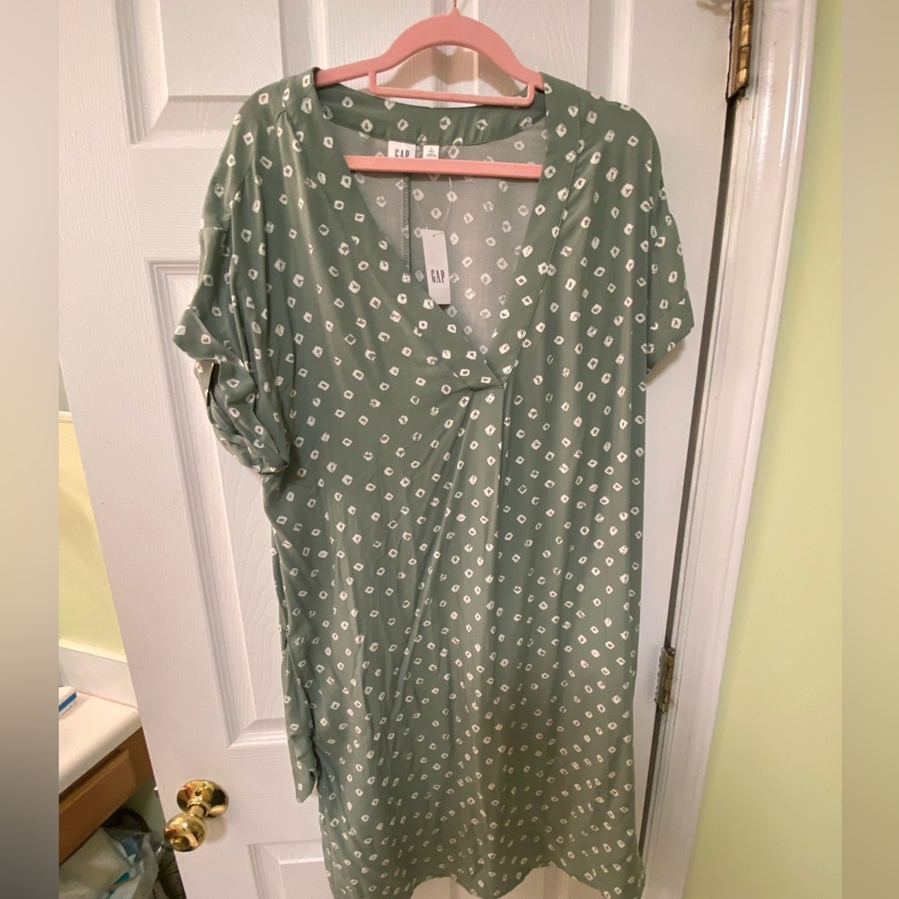 Green/mossy colored gap dress